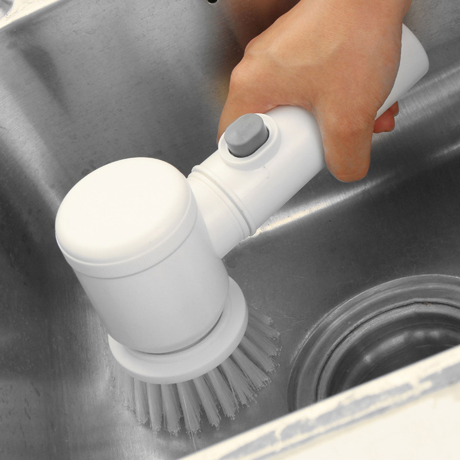 Cordless Electric Shower Scrubber With 7 Replaceable Brush Heads V1