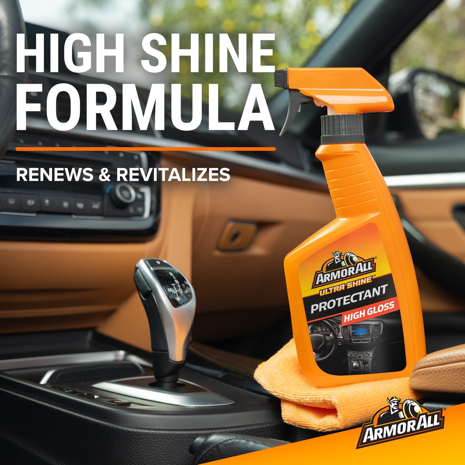 Ultra Shine Protectant Car Cleaning Spray for Interior and Exterior Surfaces 16