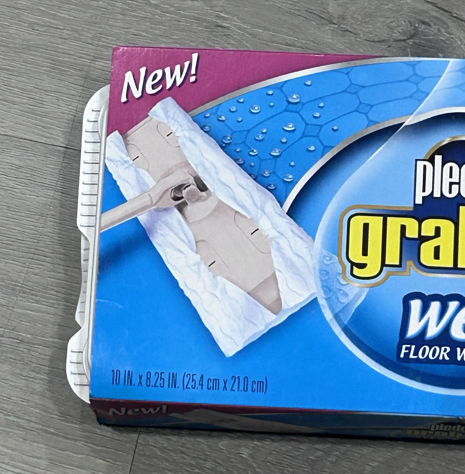 VTG Pledge Grab-It Wet Floor Wipes 12 Count DISCONTINUED New Sealed Pouch Box