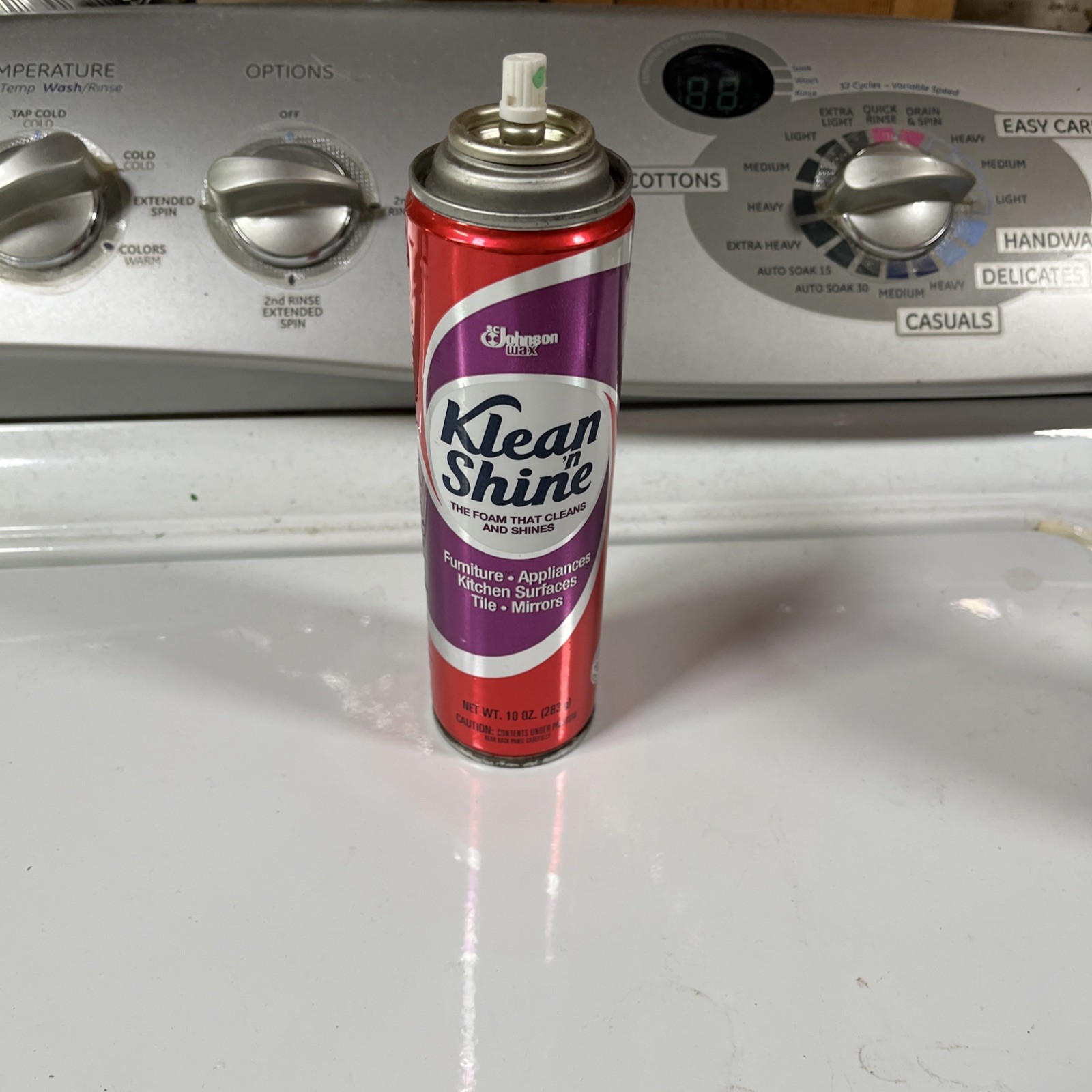 Vintage Johnson Wax Klean ‘n Shine Foam All Purpose Cleaner 10oz Spray Can