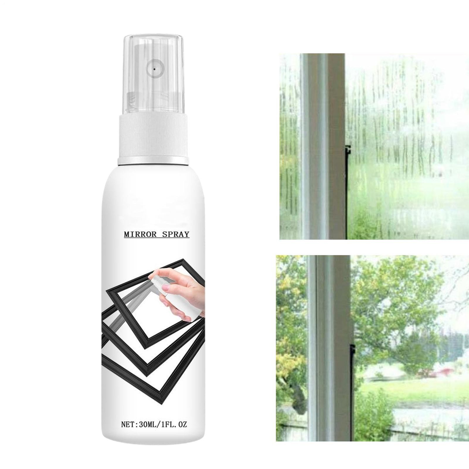Glass Cleaner 30ml Reflective Coating Stain Remover Mist Window intensely