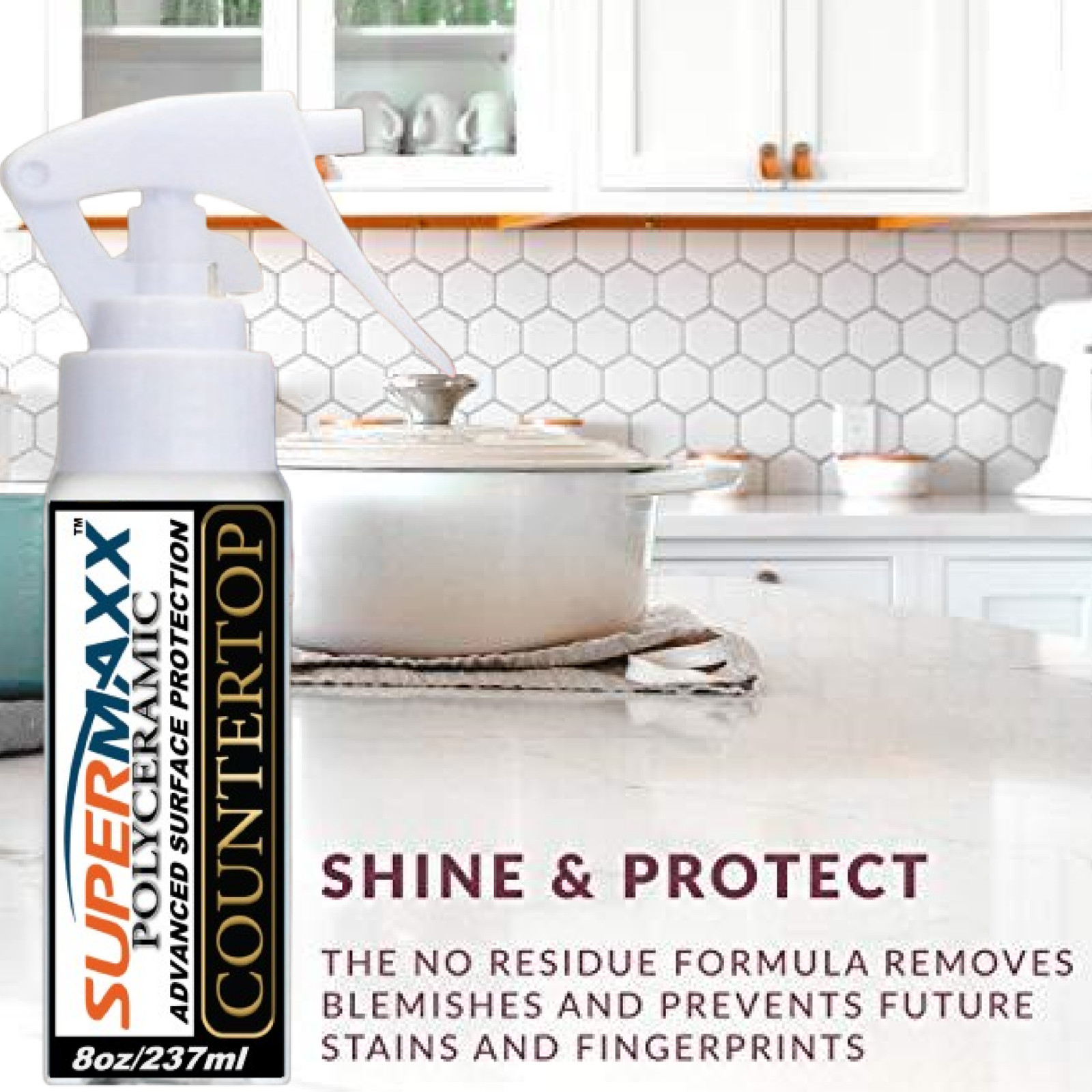 MARBLE QUARTZ COUNTERTOP SEALER GRANITE TILE STAINLESS STAIN BLOCKER SPRAY -8 OZ