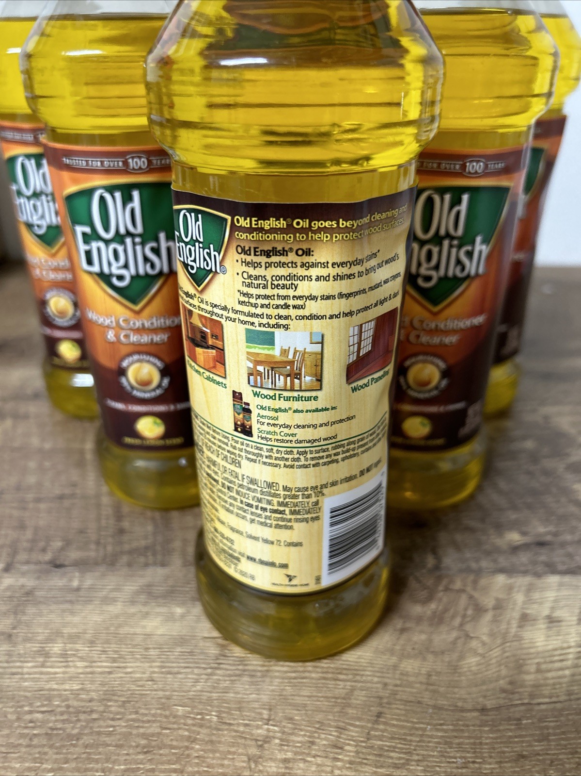 6 Old English Lemon Oil Conditions Protects Wood Surfaces Glow Lemon Scent 16oz