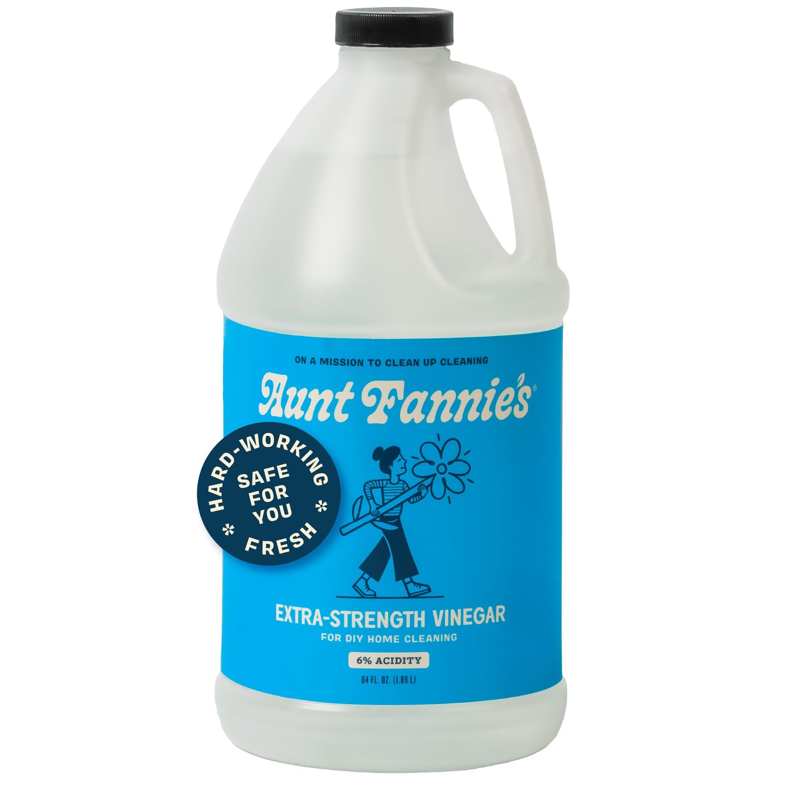 Aunt Fannie’s Extra Strength Cleaning Vinegar, 64 Ounce, 64 Fl Oz (Pack of 1)