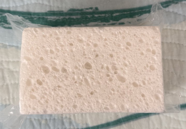 Cares Plant Based Household Cleaning Sponge Hypoallergenic 3 Pack Ivory NEW