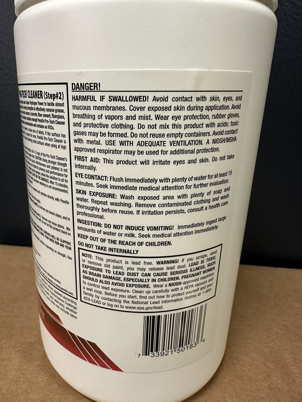 Penofin Pro-Tech WoodCleaner Step 2, 1 Qt Concentrate