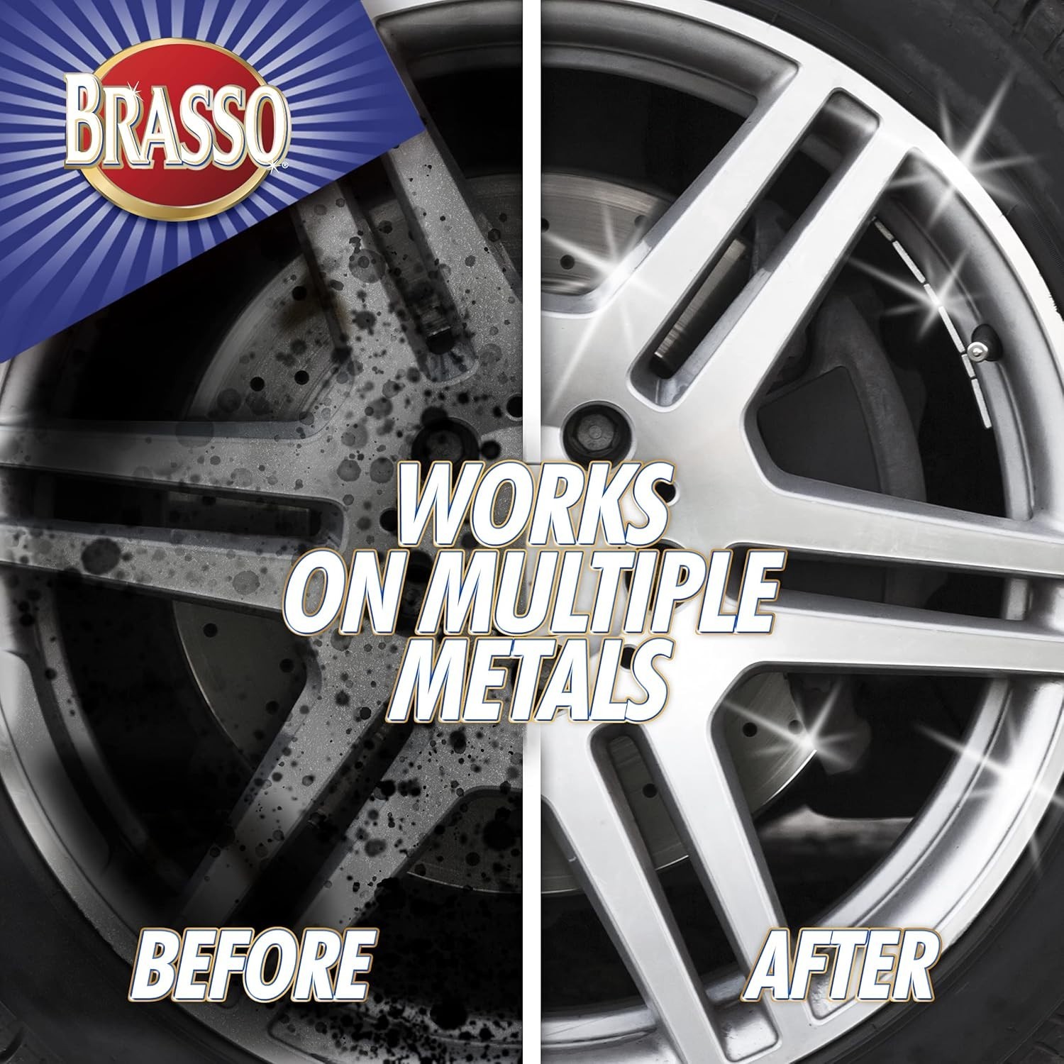 8 oz Brasso Multi-Purpose Metal Polish – Cream for Brass, Copper, Chrome & More.