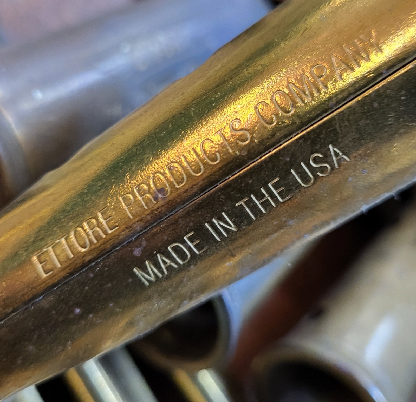 Huge Vtg Ettore Master Squeegee Brass Lot (13) Various Sizes 16″ 14″ 8″ 6″ GUC
