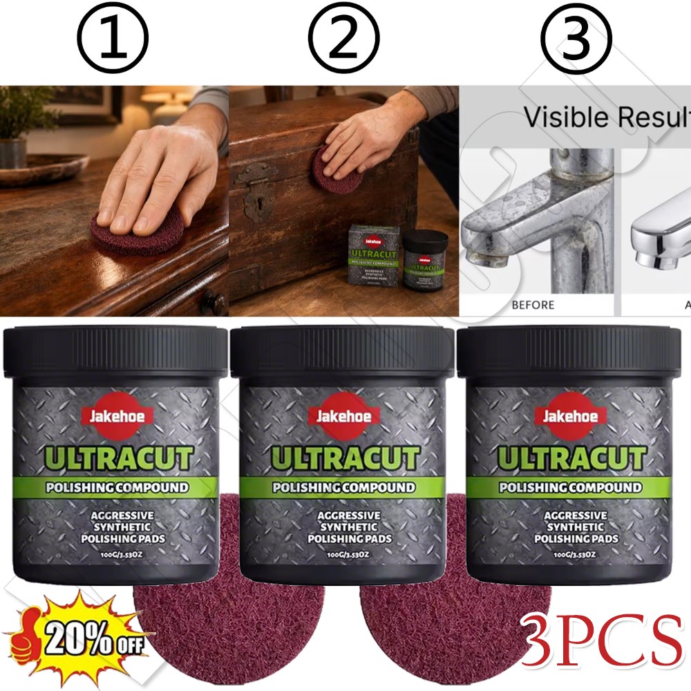 300G All-in-One Surface Restoration Polish with Pad, New Furniture Surface Polis