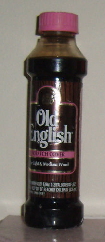 Vintage Rare Old English Scratch Cover For Light To Medium Woods 8 oz USA HTF
