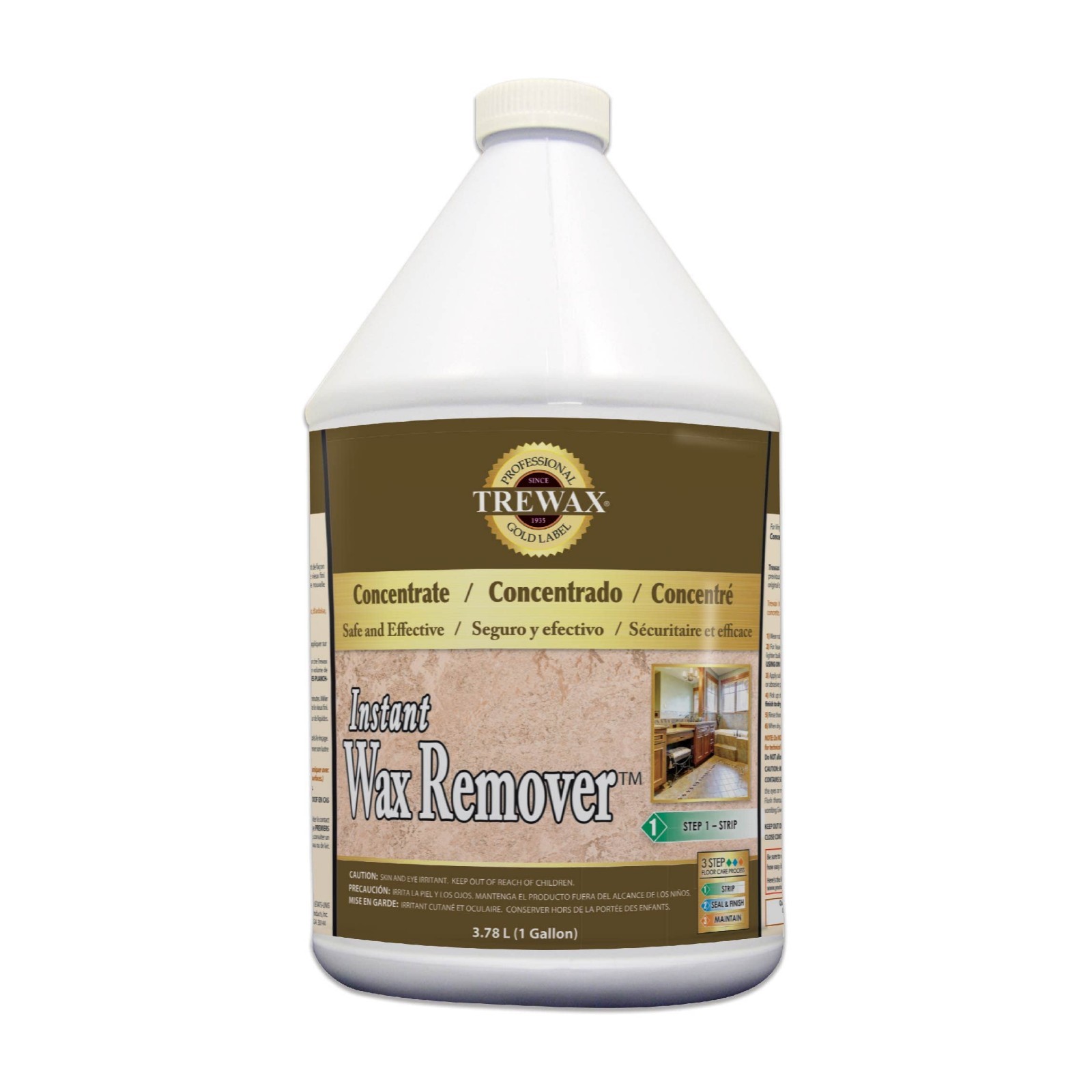 Heavy Duty Floor Stripper 1-Gallon – Professional Grade, Fast Acting, Removes Wa