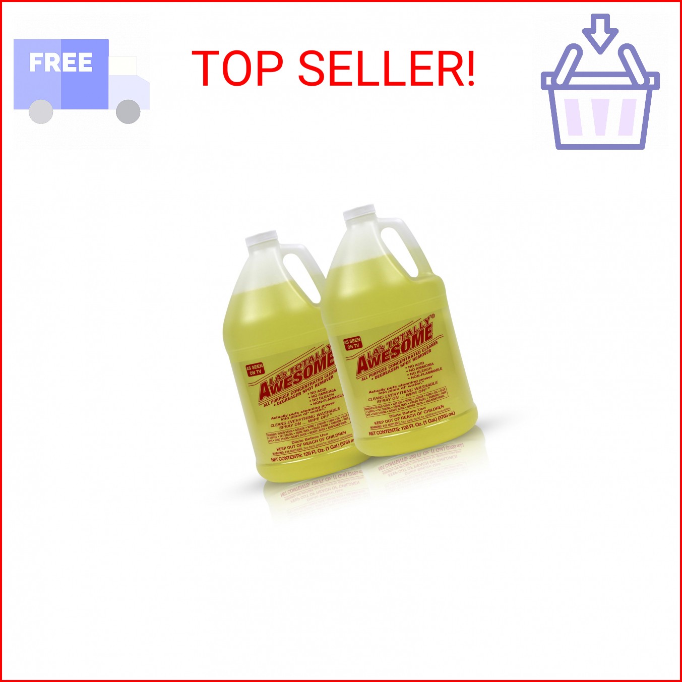 La’s Totally Awesome All Purpose Cleaner Refill – 128oz (Pack of 2) Concentrated