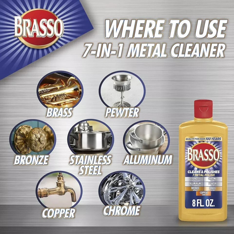 Brasso-2660089334 Multi-Purpose Metal Polish, 8 FL Oz (Pack of 1) …