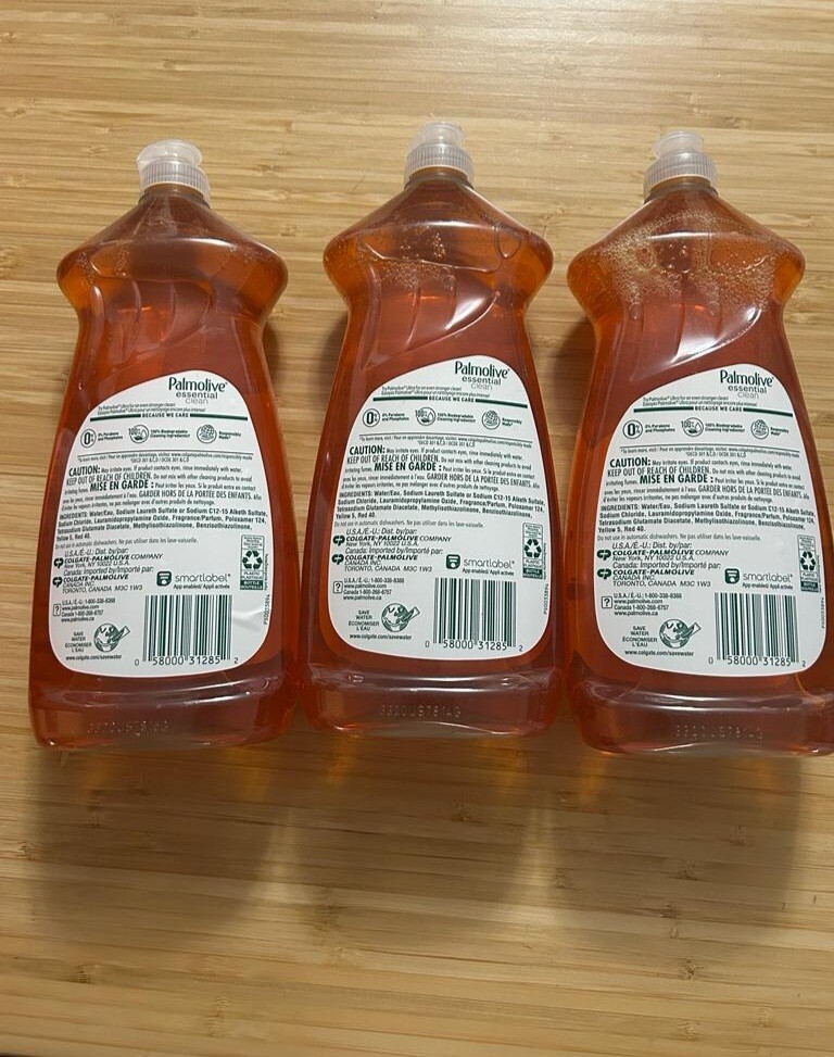 Pack Of 3 Palmolive Essential Clean Dish Soap Liquid Orange 28 FL 828 ML