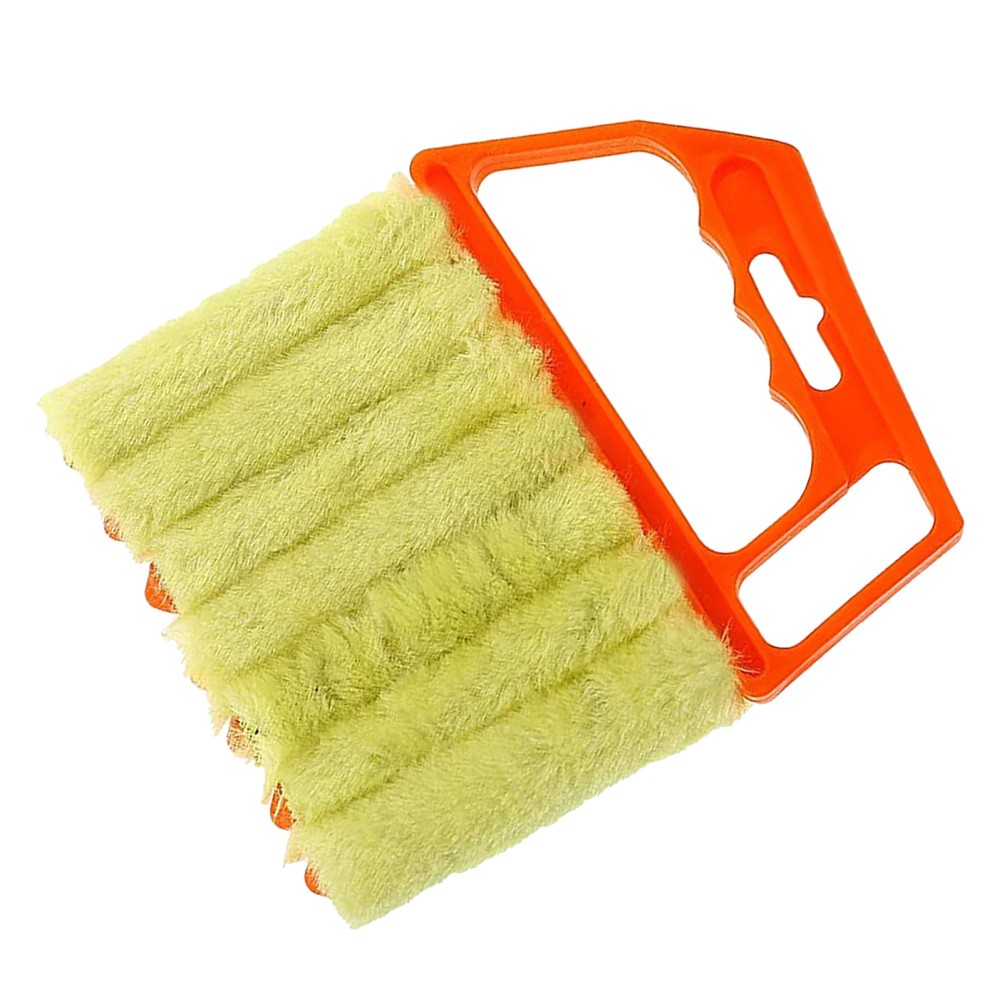 Cleaning Brush Orange 7 Tooth Handheld Pulley Blinds Window Shutter Duster Tool