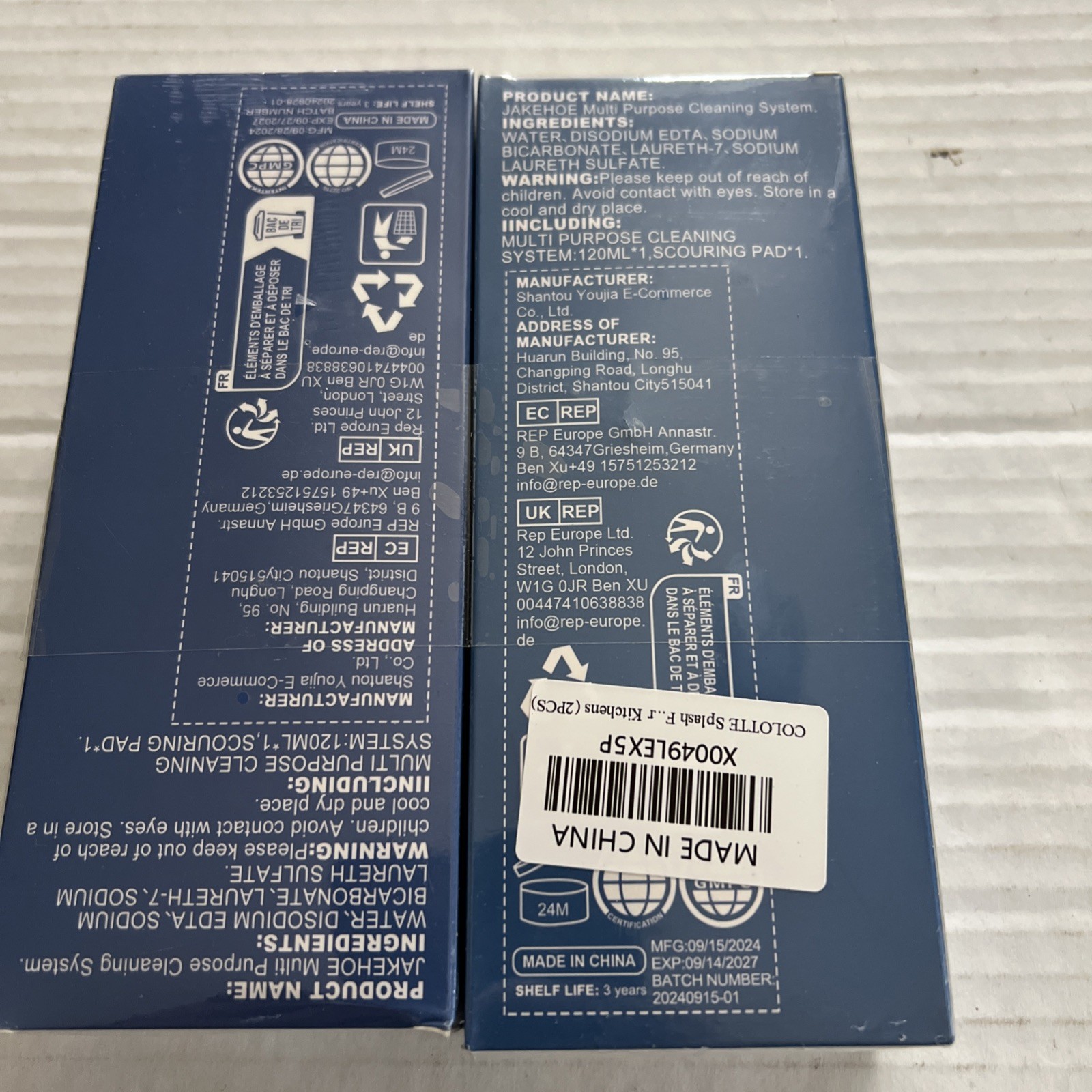 2 x Jakehoe Multi Purpose Cleaning System 4 Fl Oz