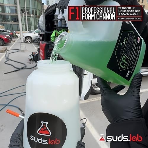 Suds Lab F1 Professional Foam Cannon with 32 Ounce Canister