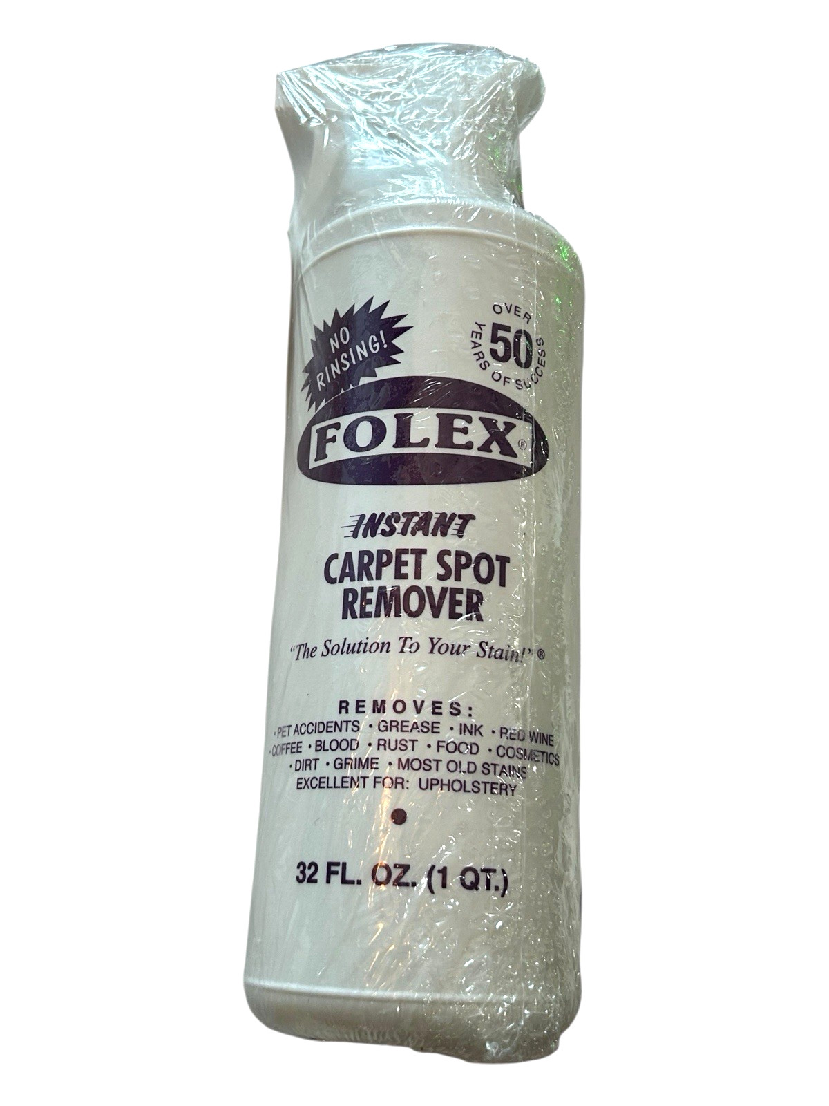 FOLEX Instant Carpet Spot Remover – 1 Quart Spray Bottle – Removes Ink, Wine +