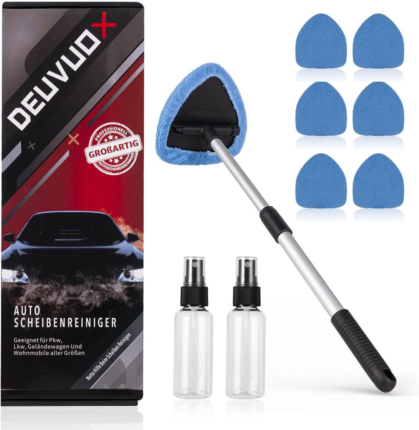 Upgraded Windshield Cleaning Tool Expandable Car Window Cleaner 9 Pcs BUY IT NOW