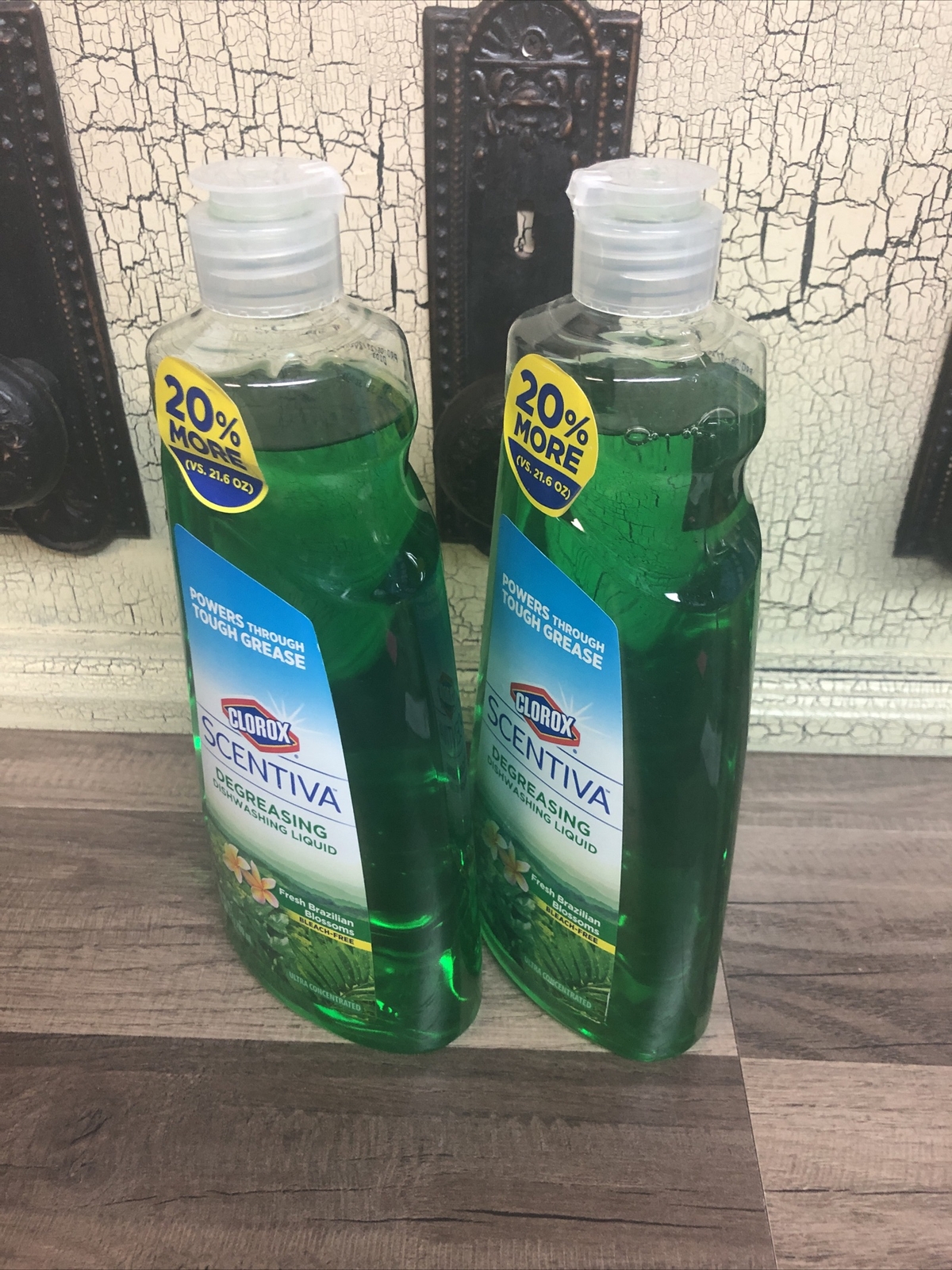2 Bottles Scentiva ~ Degreasing Dishwasing Liquid 26 fl oz Each