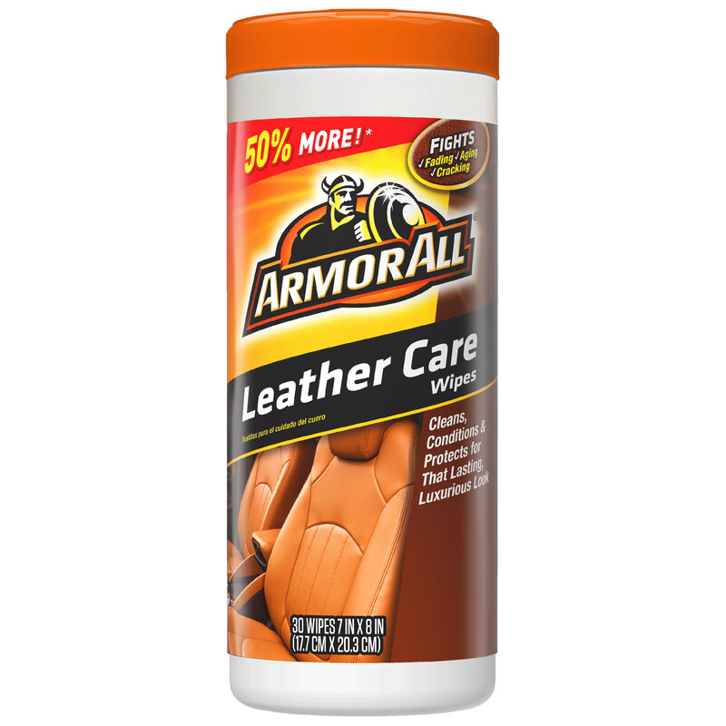 Armor All 18581B 30 ct. Leather Care Wipes for Lasting Luxurious Look