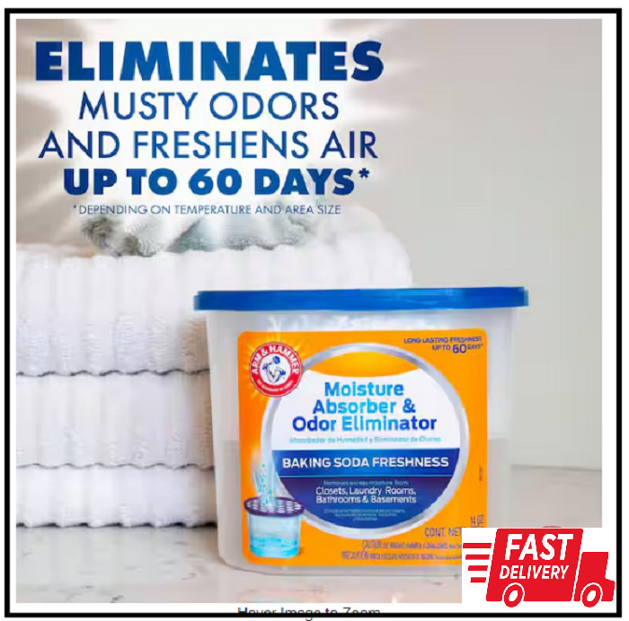 Arm & Hammer 14 oz. Refillable Moisture Absorber Fragrance Free Closet Bathroom
