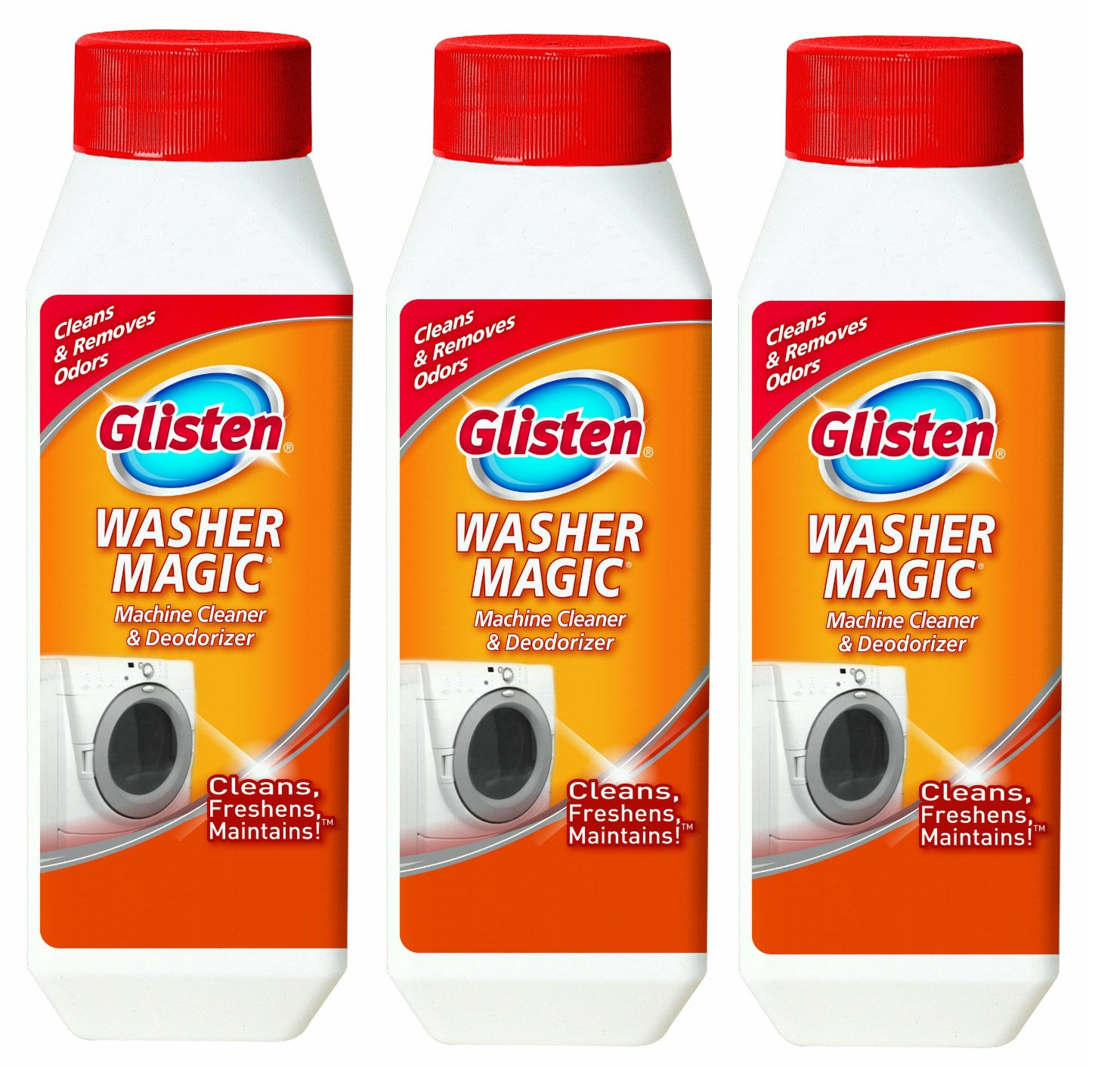 3 Washer Magic Washing Machine Cleaner High Efficiency 12oz 3uses/bottle #WM0612