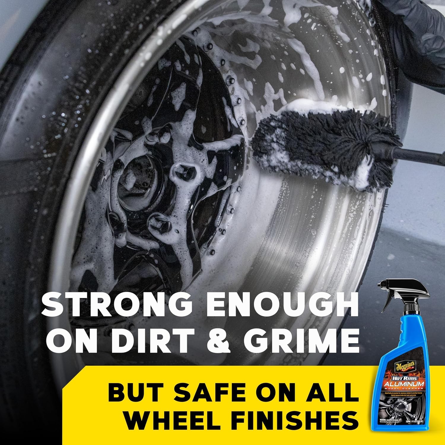 Meguiars Hot Rims Aluminum Wheel Cleaner Spray Deep Foaming Rim Cleaner