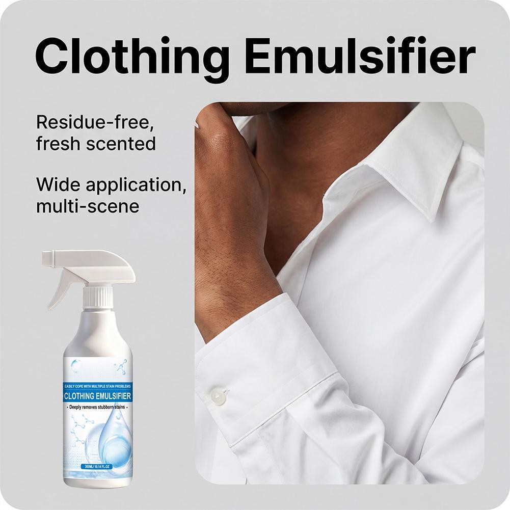Clothing Emulsifier, Fly Cloth Cleanse Clothing Emulsifier StainRemover Spray
