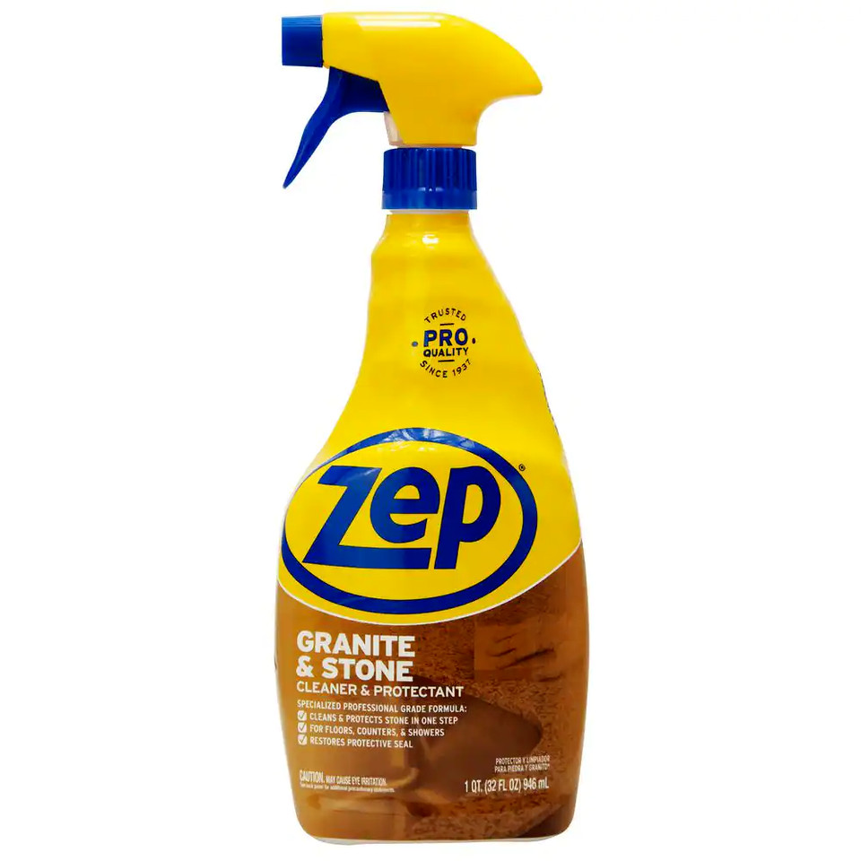 ZEP Granite and Stone Countertop Polish Cleaner and Protectant 32 Oz.