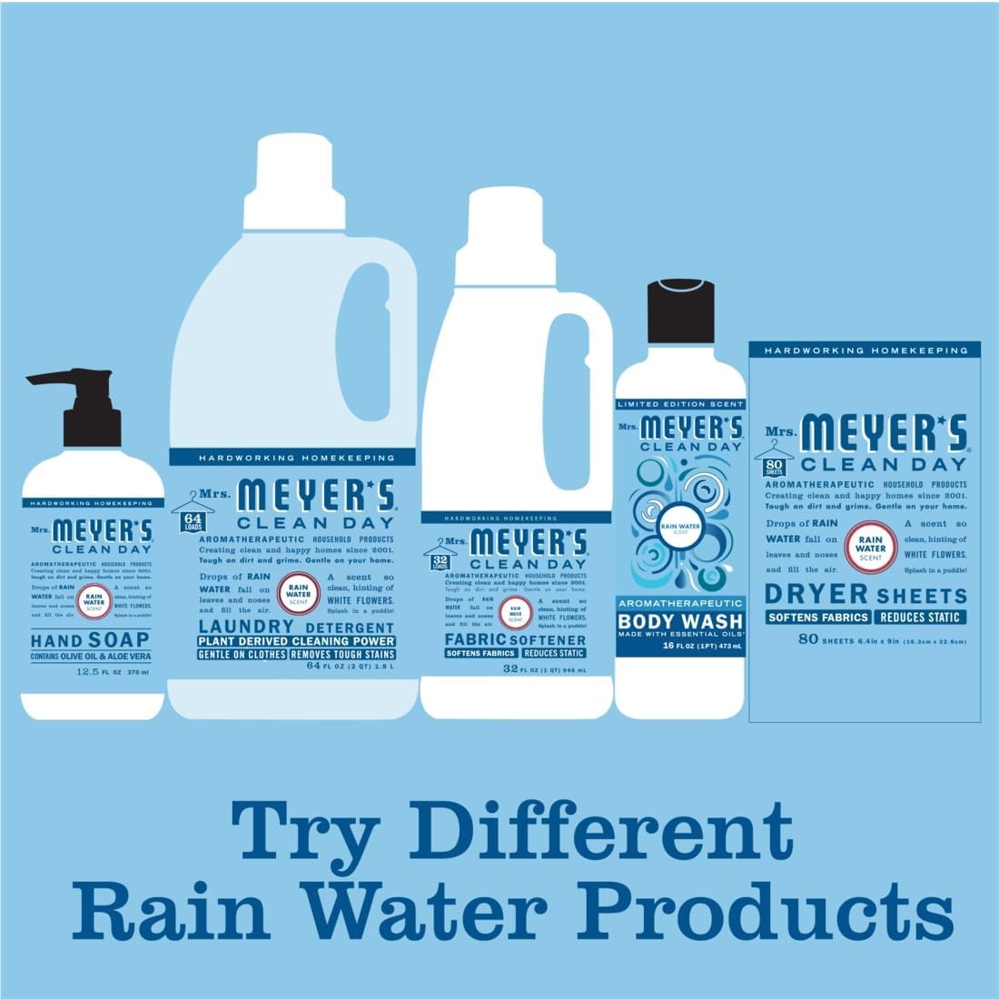 CLEAN DAY Multi-Surface Everyday Cleaner, Rain Water Scent, 16 Ounce Bottle