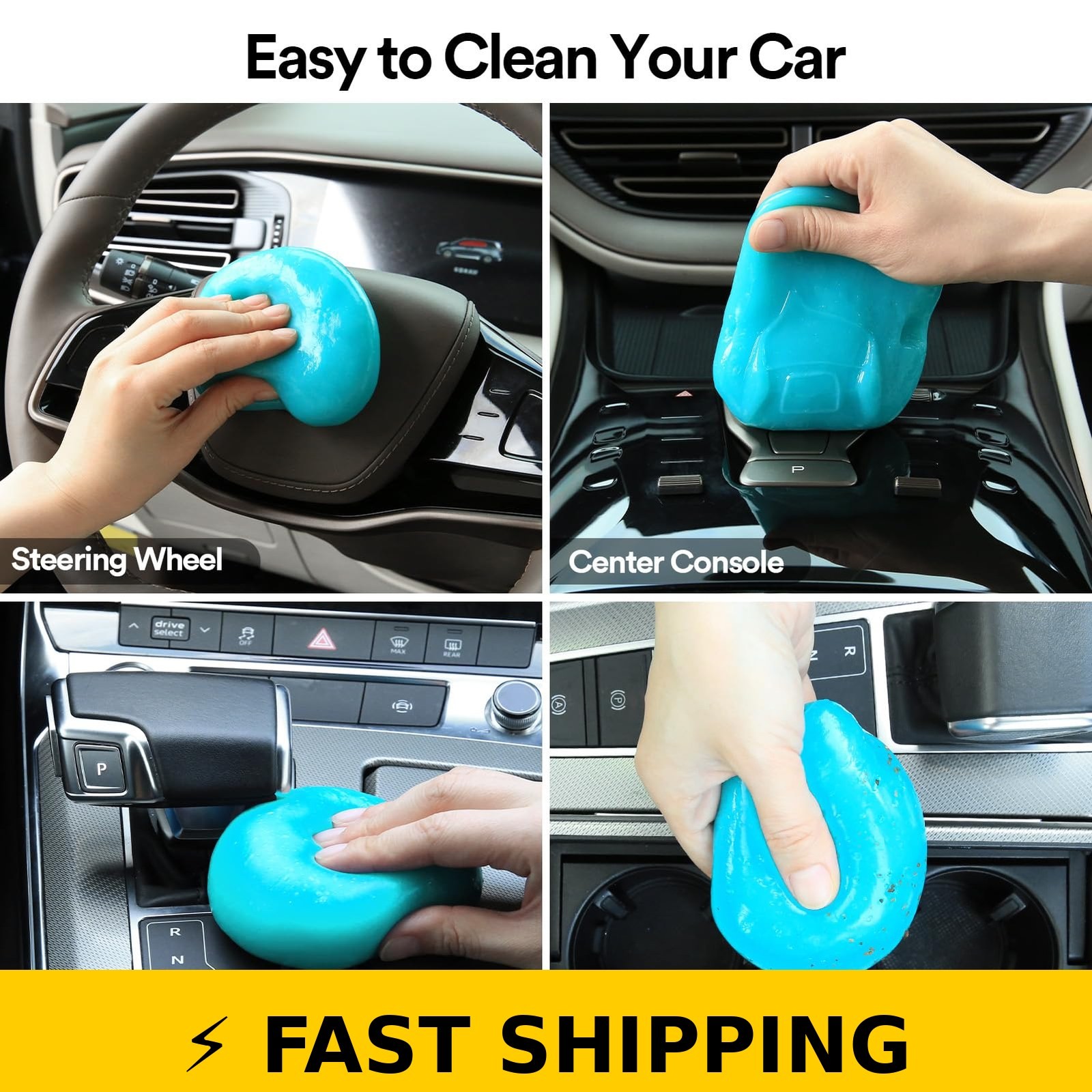 PULIDIKI Car Cleaning Gel Slime – Interior Cleaner for Auto Detailing
