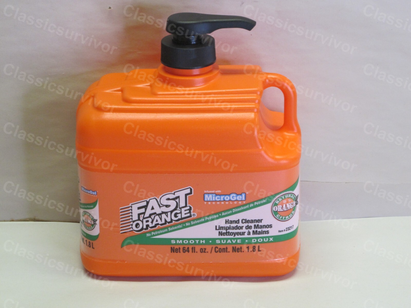 Permatex 23217 Fast Orange Smooth Lotion Hand Cleaner 64oz Bottle