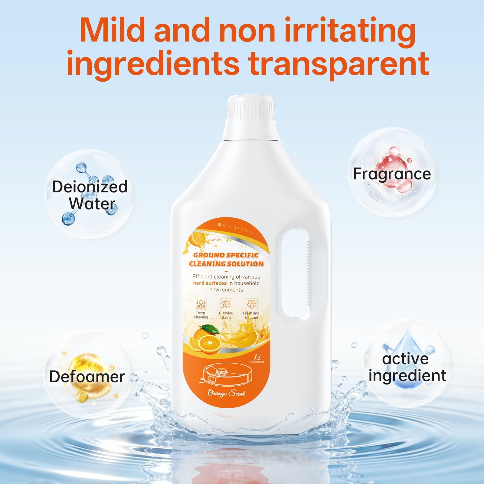 2.5L Floor Cleaning Solution Deep Cleans for Multiple Hard Floors