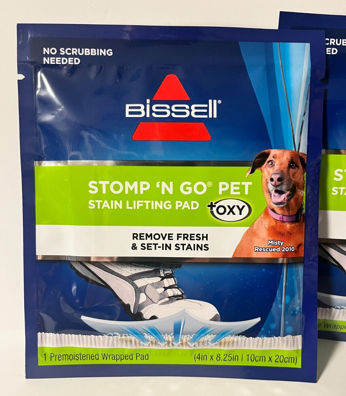 Lot of 3 New Bissell Stomp N Go Pet Stain Lifting Pads + Oxy For Dog or Animal