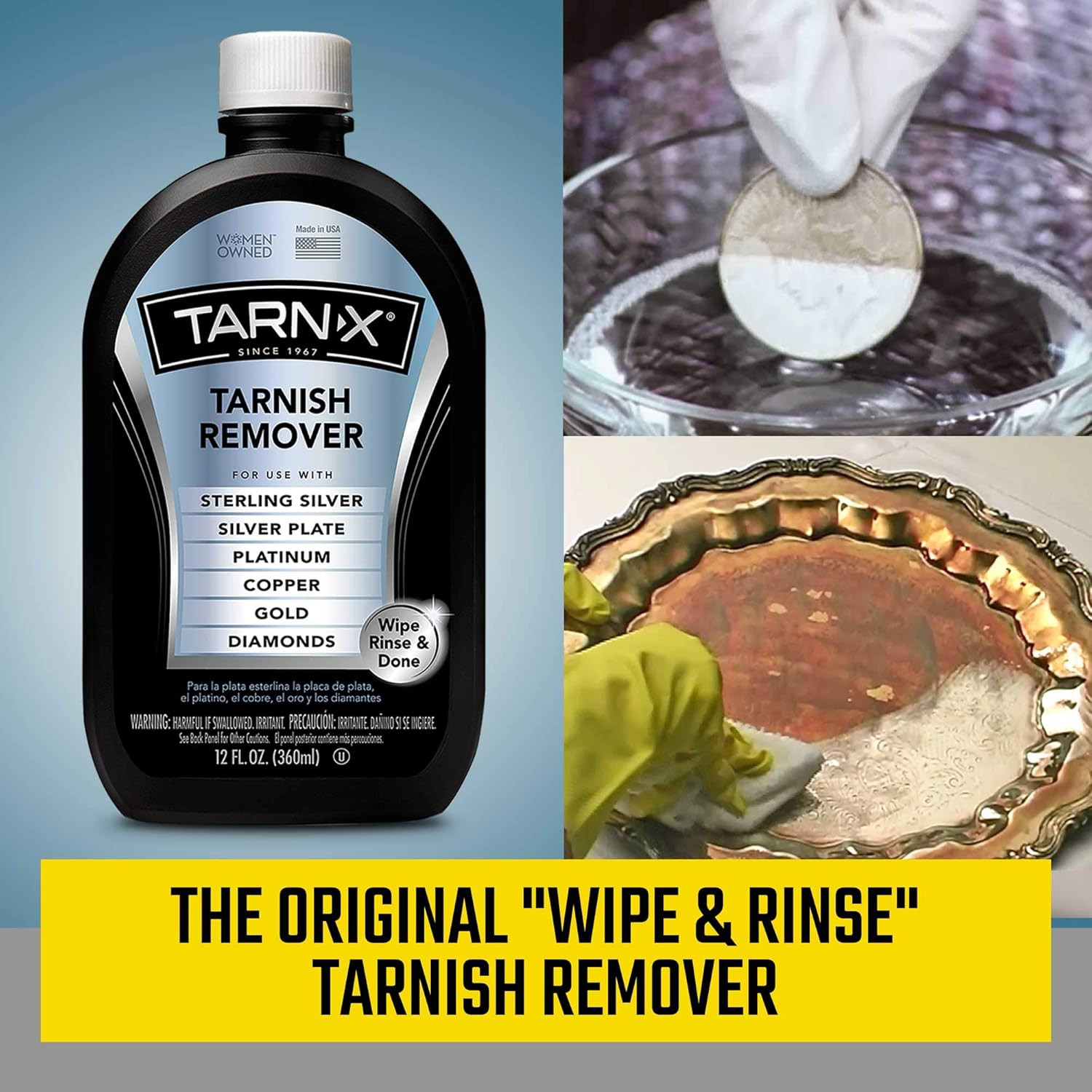 Tarnish Remover, 12 Ounce Bottle (Packaging May Vary) (Pack of 2)