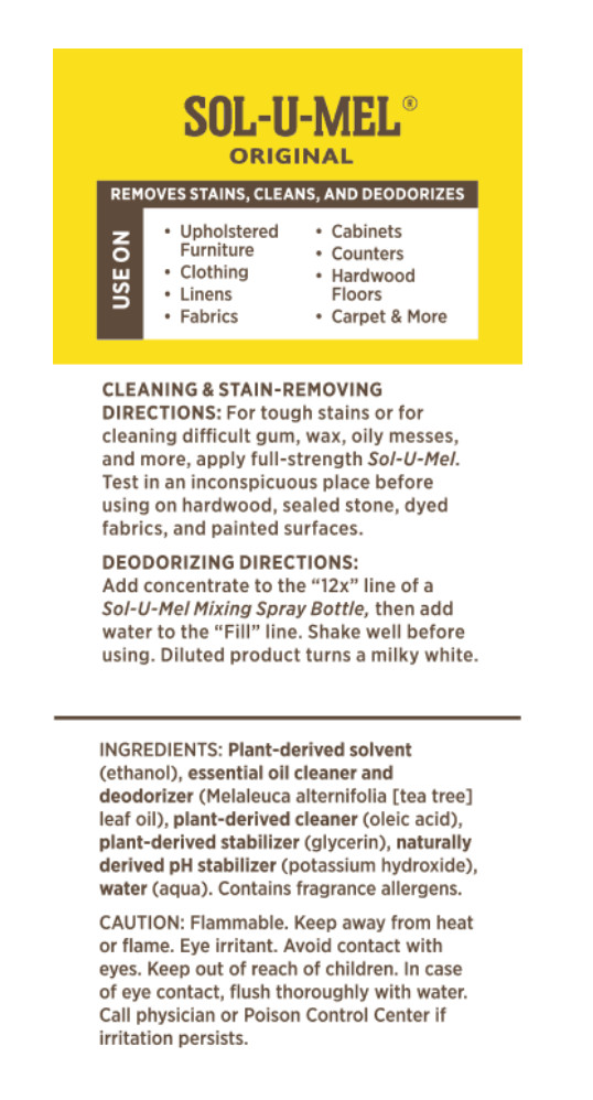 Sol-U-Mel 3-In-1 Cleaner, Original Scent, Concentrated Cleaning Solution