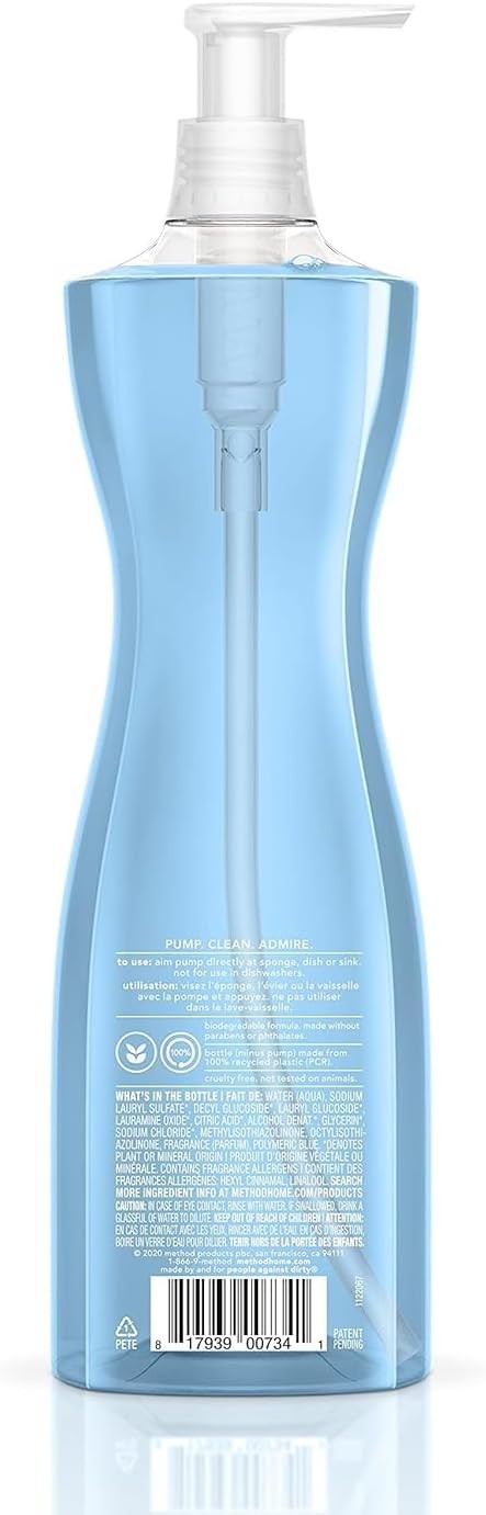 Gel Dish Soap Sea Minerals Scent Tough on Grease & Stuck-on Food Cruelty Free