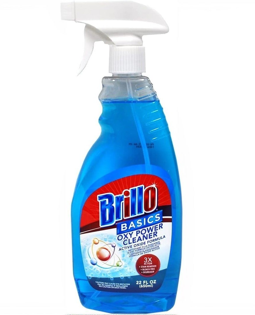 Brillo Basics Oxy Power Spray Cleaner – 2-Pack + 6 Broyhill Dish Cloths Bundle