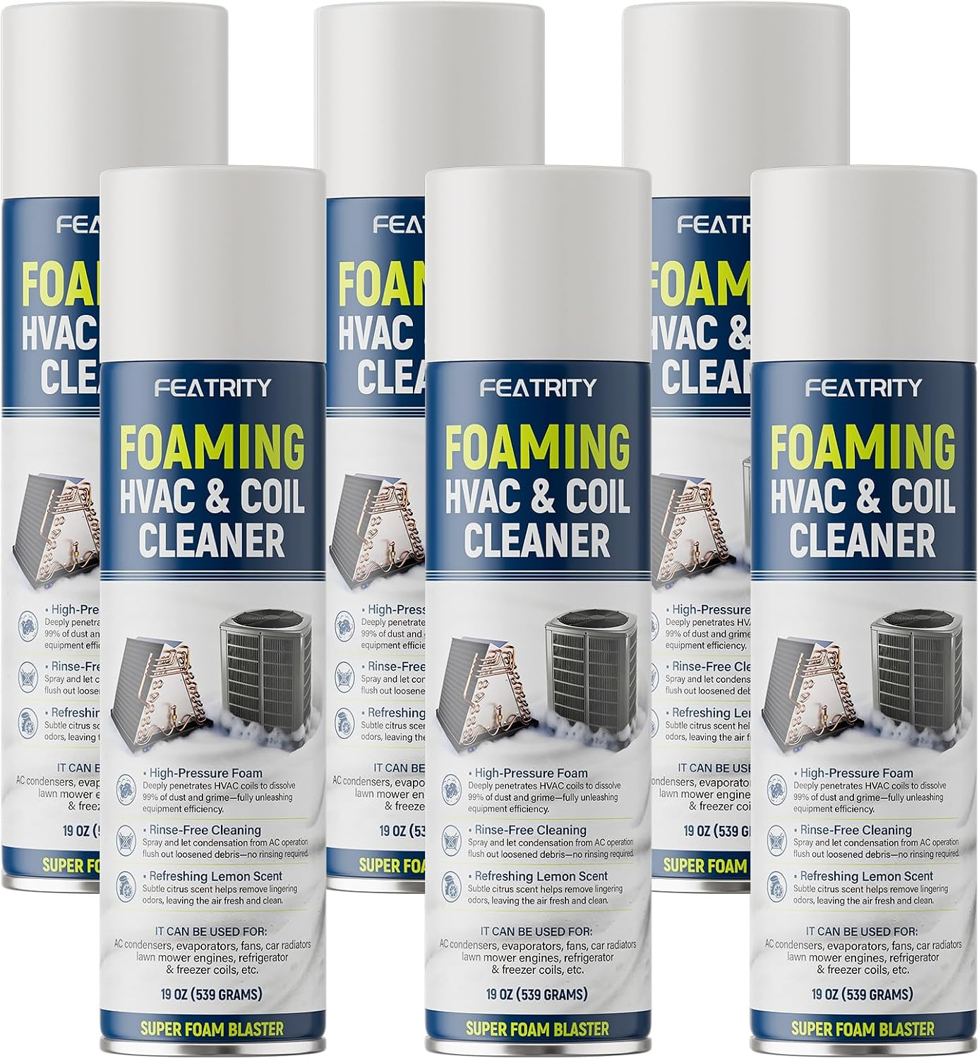 Foaming AC Coil Cleaner: Deep-Penetrating No-Rinse Foam Cleaning Designed for Ho
