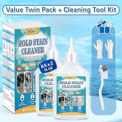 Heavy-Duty Mold Stain Remover Gel 16.9 Fl Oz – Cleaner for Grout, Bathroom, Wash
