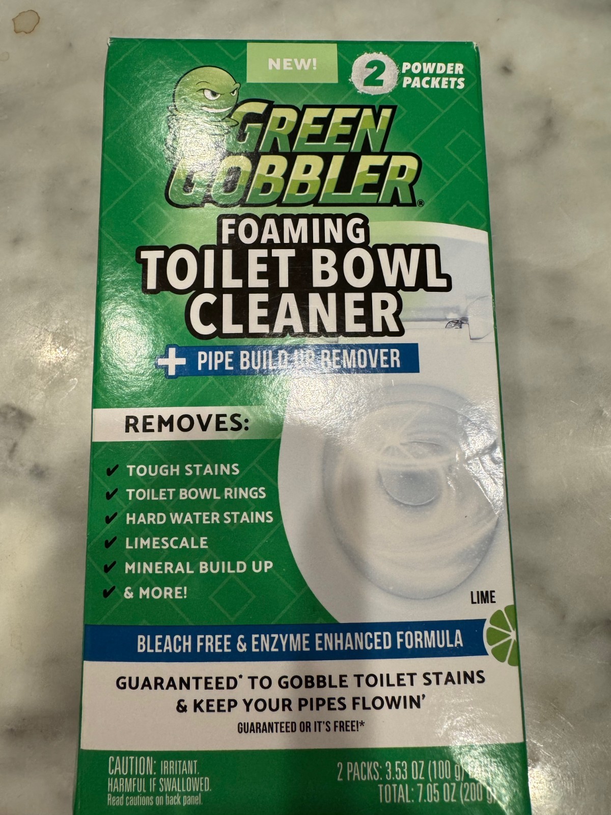 Green Gobbler 5-in-1 Foaming Toilet Bowl Cleaner Pipe Build-up Remover NEW