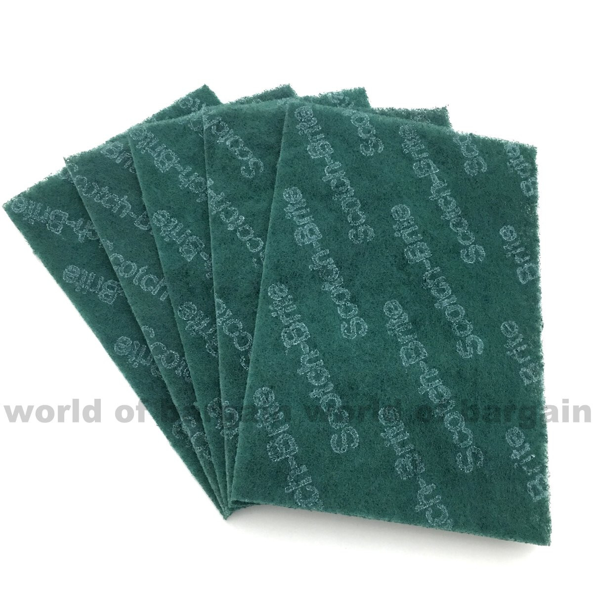 5 pc 3M SCOTCH BRITE Scour Pads HEAVY DUTY 6 x 9 inch Scouring Pad Cleaner Scrub