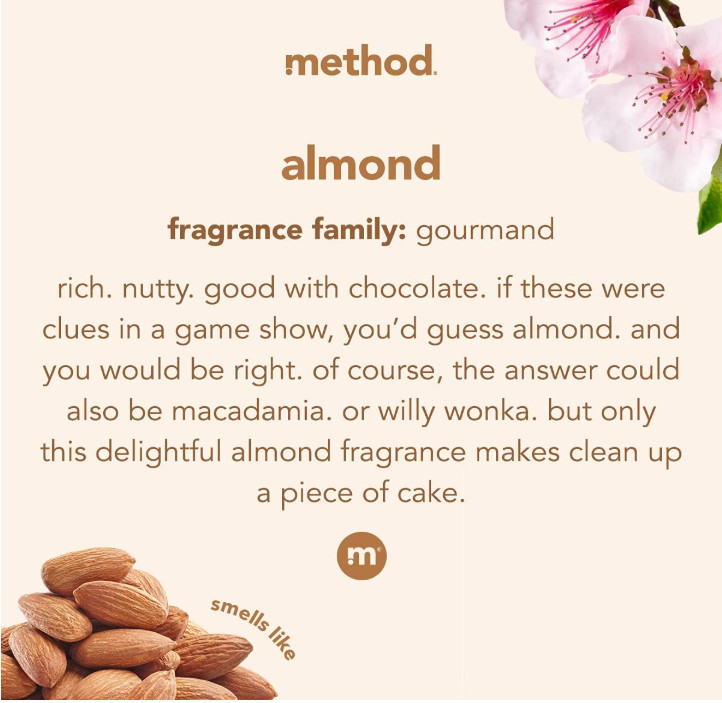 Method Daily Wood Cleaner, Almond, 28 oz Spray Bottles, (1 Pack)