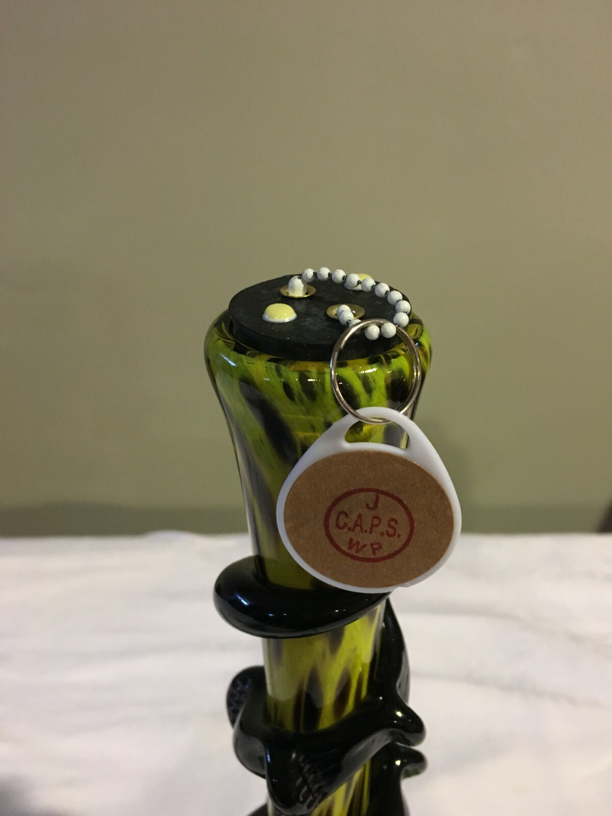 Glass / plastic Rig cleaning and storage caps