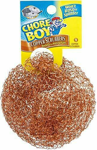 10 Pcs Chore Boy 100% Pure Copper Scrubbers Scrubbing Pads For Pots and Pans!