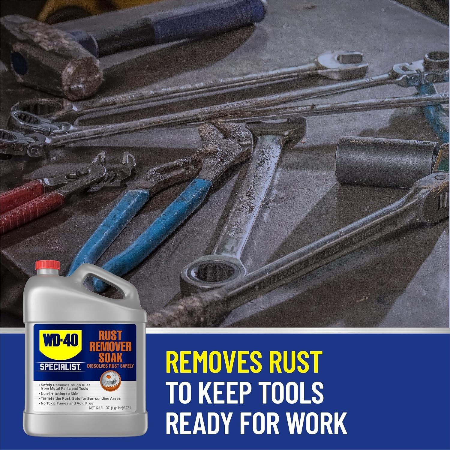 Rust Remover Soak, One Gallon | automotive-rust-treatment-chemicals