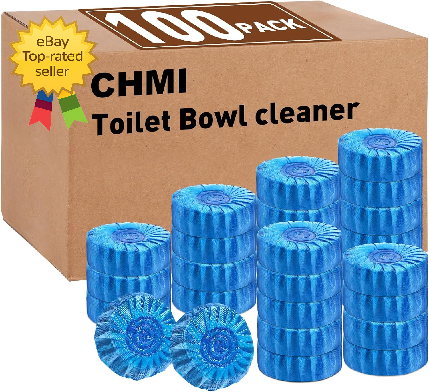 100 Pack Toilet Bowl Cleaner Tablets Long Lasting Bathroom Toilet Tank Cleaner