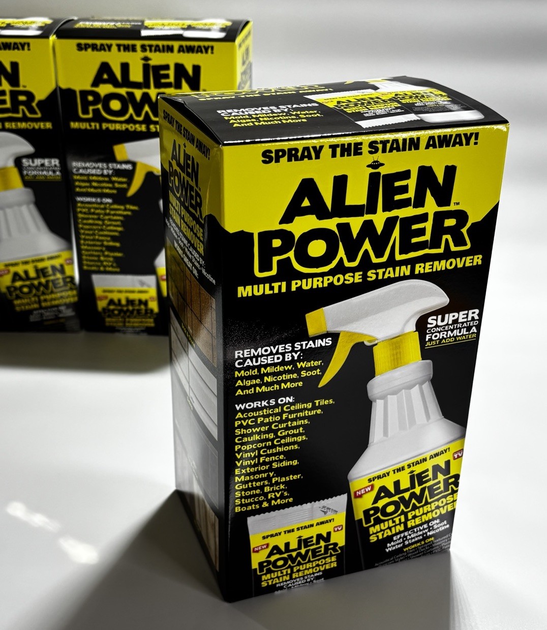 x3 Alien Power Super Concentrated Multi Purpose Stain Remover Mold Mildew Water