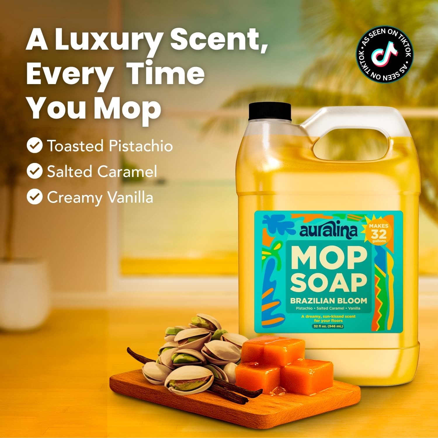 Concentrated Floor Cleaner – Highly Scented Mop Soap for Hardwood, Tile & Lamina